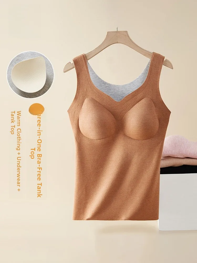   ملابس داخلية حرارية من قطعة واحدة للنساء مع وسادة صدر ملابس داخلية عالية المرونة على شكل حرف U للنساء