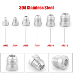 304 Stainless steel Weld On Fitting Bung Nut AN3 AN4 AN6 AN8 AN10 AN12 Valve Cover Catch Can High Quality