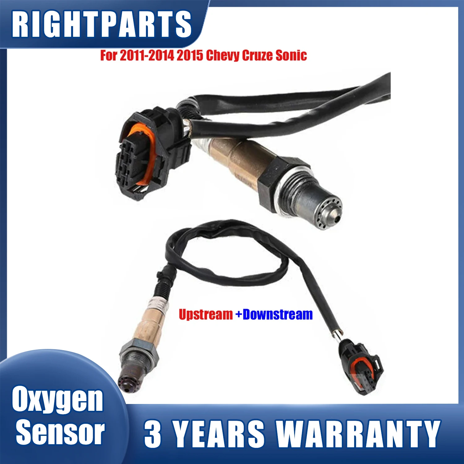 

Oxygen Sensor For Chevrolet Cruze 1.8L 2011 2012 2013 2014 2015 Sonic 1.8L 2012 2013 2014 2015 2016 2017 2018 New Up+Downstream