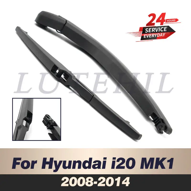 

Wiper 12" Rear Wiper Blade & Arm Set Kit For Hyundai i20 MK1 2008-2014 2009 2010 2011 2012 Windshield Windscreen Rear Window