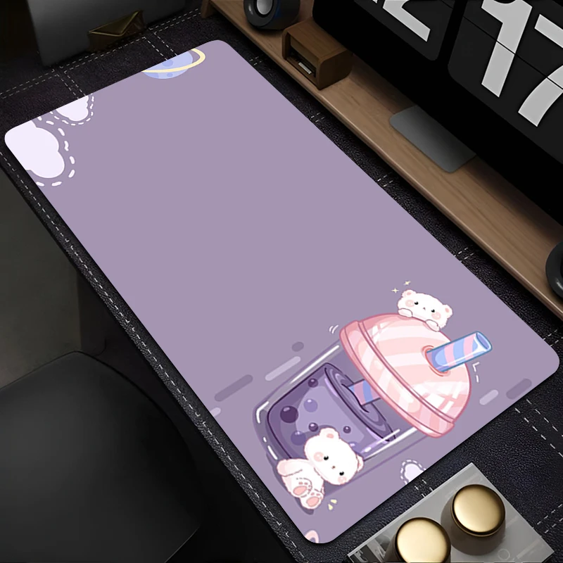 Muismat PC Accessoires Toetsenbord Pad Bureau Mat Anti Slip Cartoon Muismat Rubber Tablet Pad Gaming Milktea Uitgebreide Pad