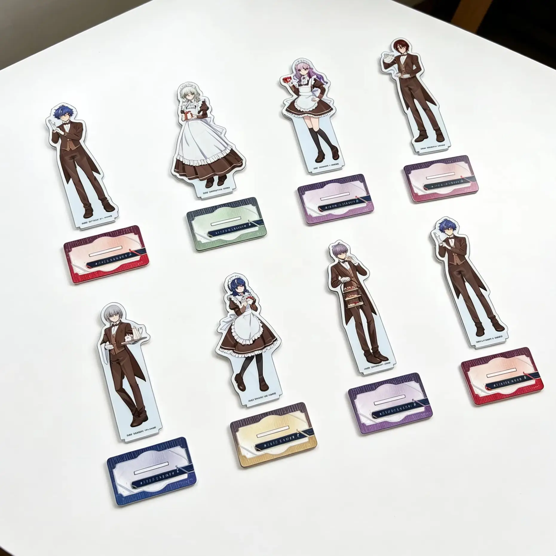 Anime Cardfight!! Vanguard Divinez Akina Myodo - Figura de acrílico estilo traje de diablo para el Día de San Valentín, modelo de placa, llavero, decoración de escritorio