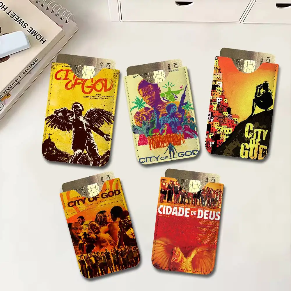 Movie City of God Card Protect Credit Bank Card Holder Case Slim Wallet Protector for Men Travel Shopping