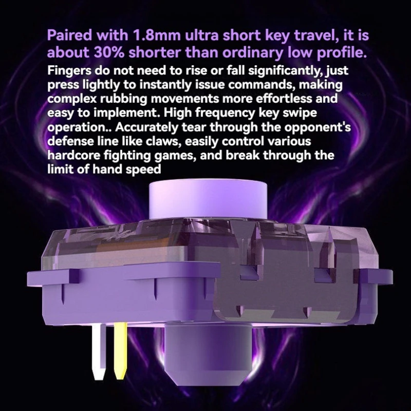 Kailh Purple Kite Switch Customized Linear Switch 30g Trigger Low Profile Switches Esports Game Mechanical Keyboard Accessories 4