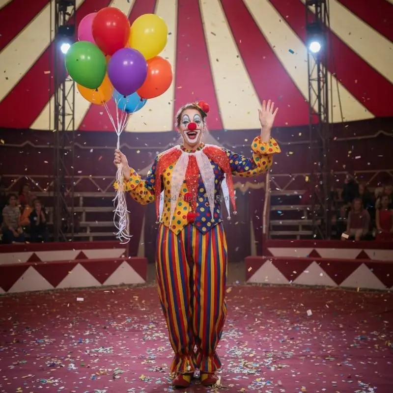 ユニセックス取り外し可能なピエロネックピースファッショナブルなナイロン生地軽量デザインお手入れ簡単