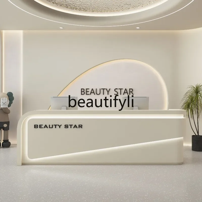 

Front Desk Reception Desk Beauty Salon Nail Shop Training Institution Bar Clothing Store Cashier Counter