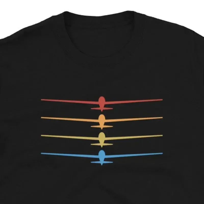 18 Retro Sailplane Glider Gliding  T shirt For Man Woman Äì Soaring Airpla