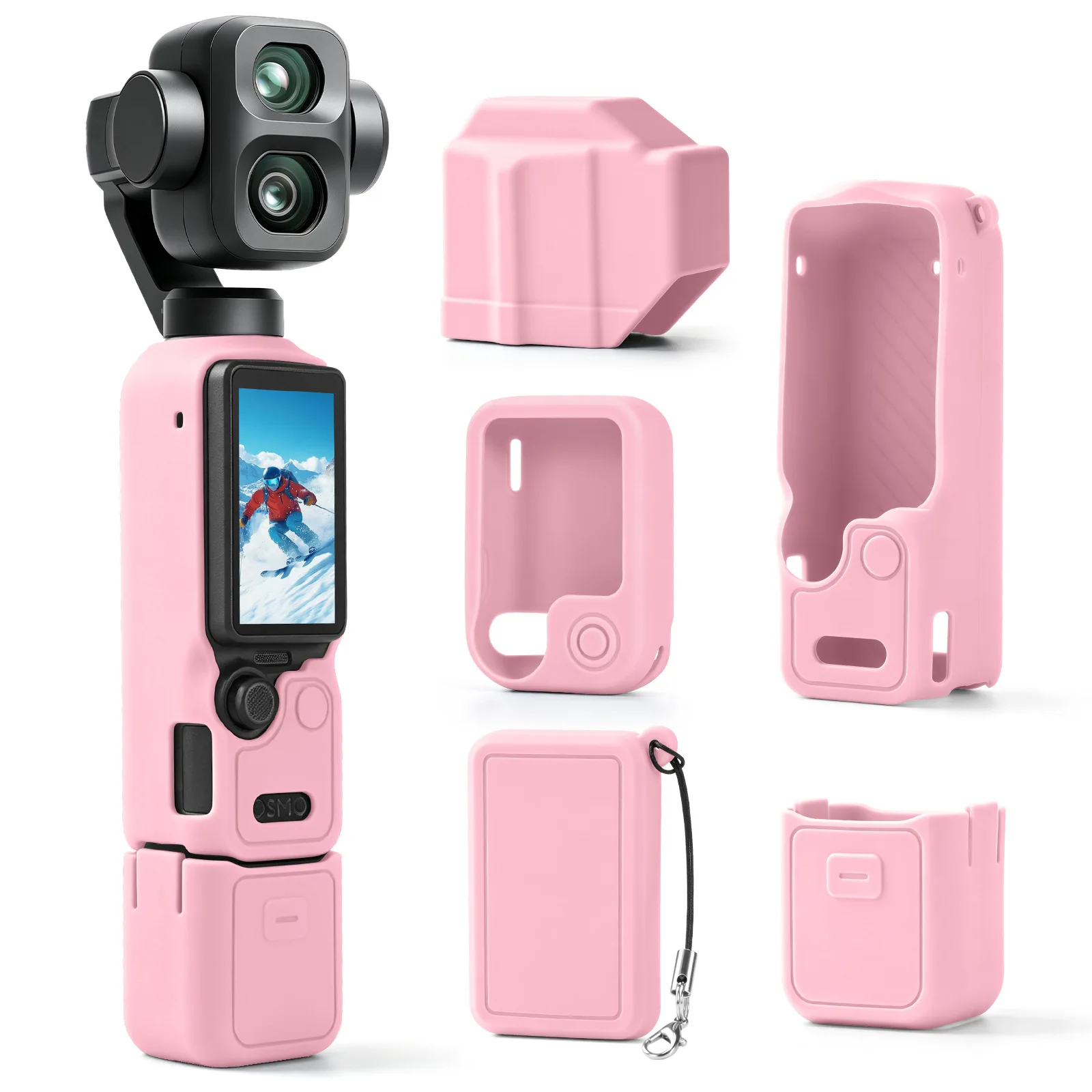 Protective cases, lens covers, tempered glass screen protectors, and Osmo FrameTap remote control cases for DJI POCKET 4 Pro