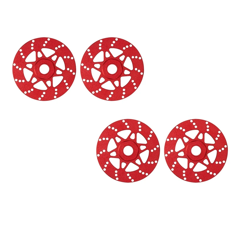 4Pcs Whirlwind Brake Disc Wheel Hex Hub 17Mm For Arrma 1/7 Infraction Limitless Felony 1/8 Typhon RC Upgrade Parts Red