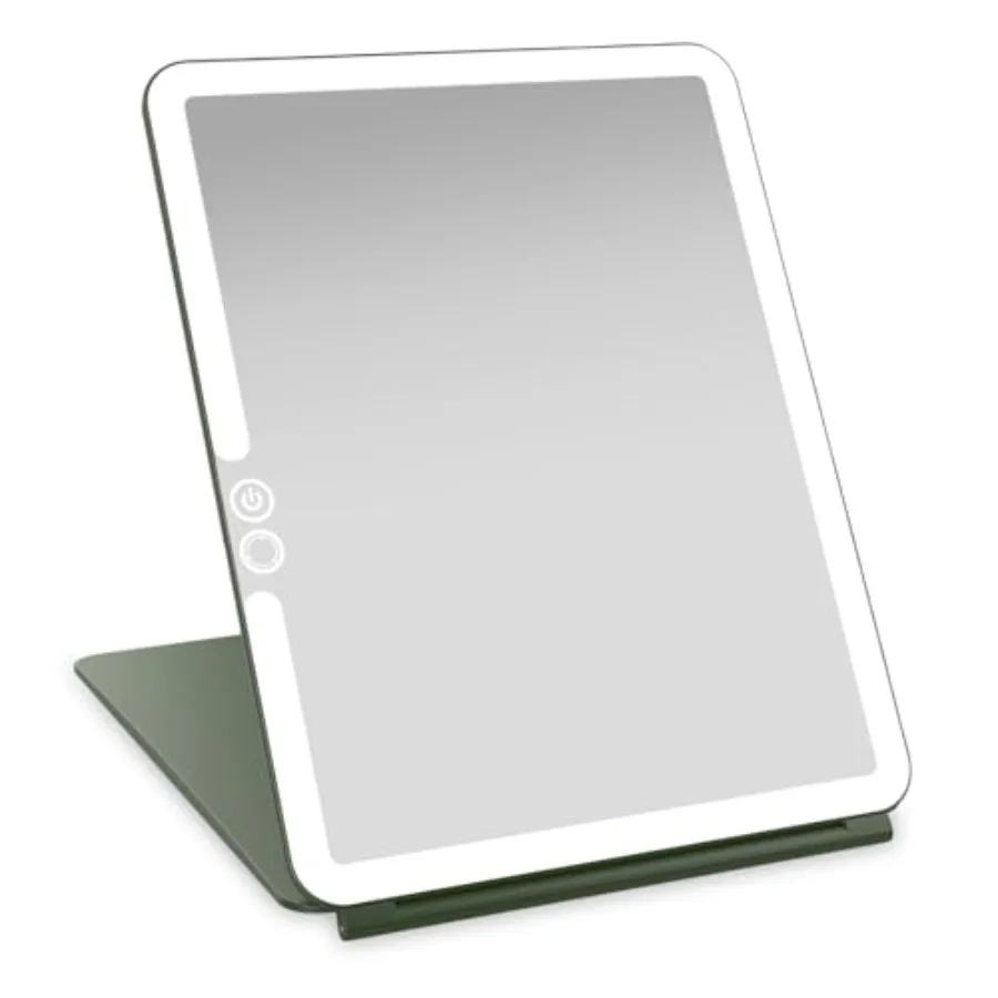 

Eclipse LED Lighted Travel Vanity Makeup Mirror 3 Colour Light, Compact, Portable, Lighted, Rechargeable, Illuminated Mirror Pe