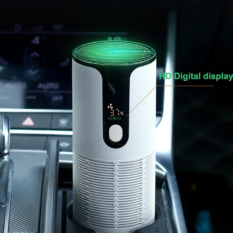 Xiaomi Youpin Car Air Purifier Room Deodorizer Negative Ion Remover Smoke HEPA Filter Portable Air Cleaner Freshener for Home