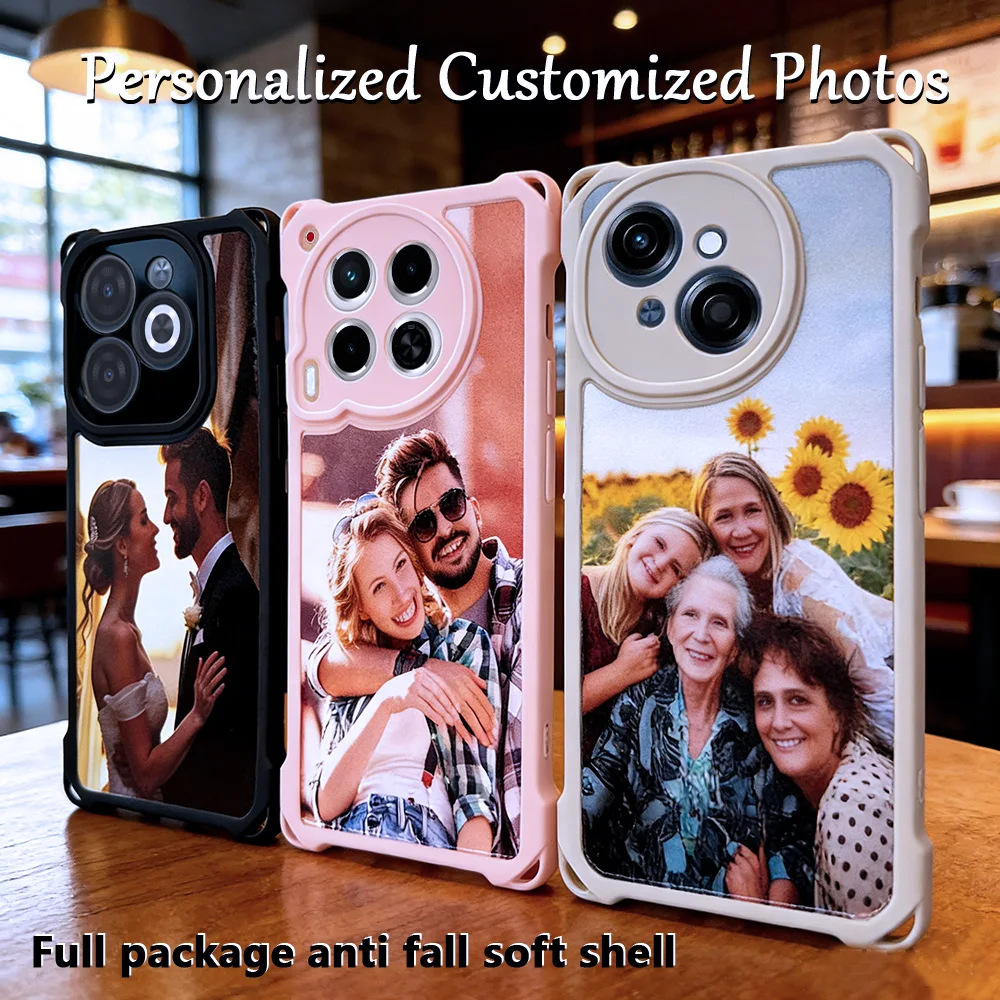 Customized Photo of Four corner anti fall phone case for Infinix Hot 50/40/30/Note 40/30/12/Smart 10/9/8/7