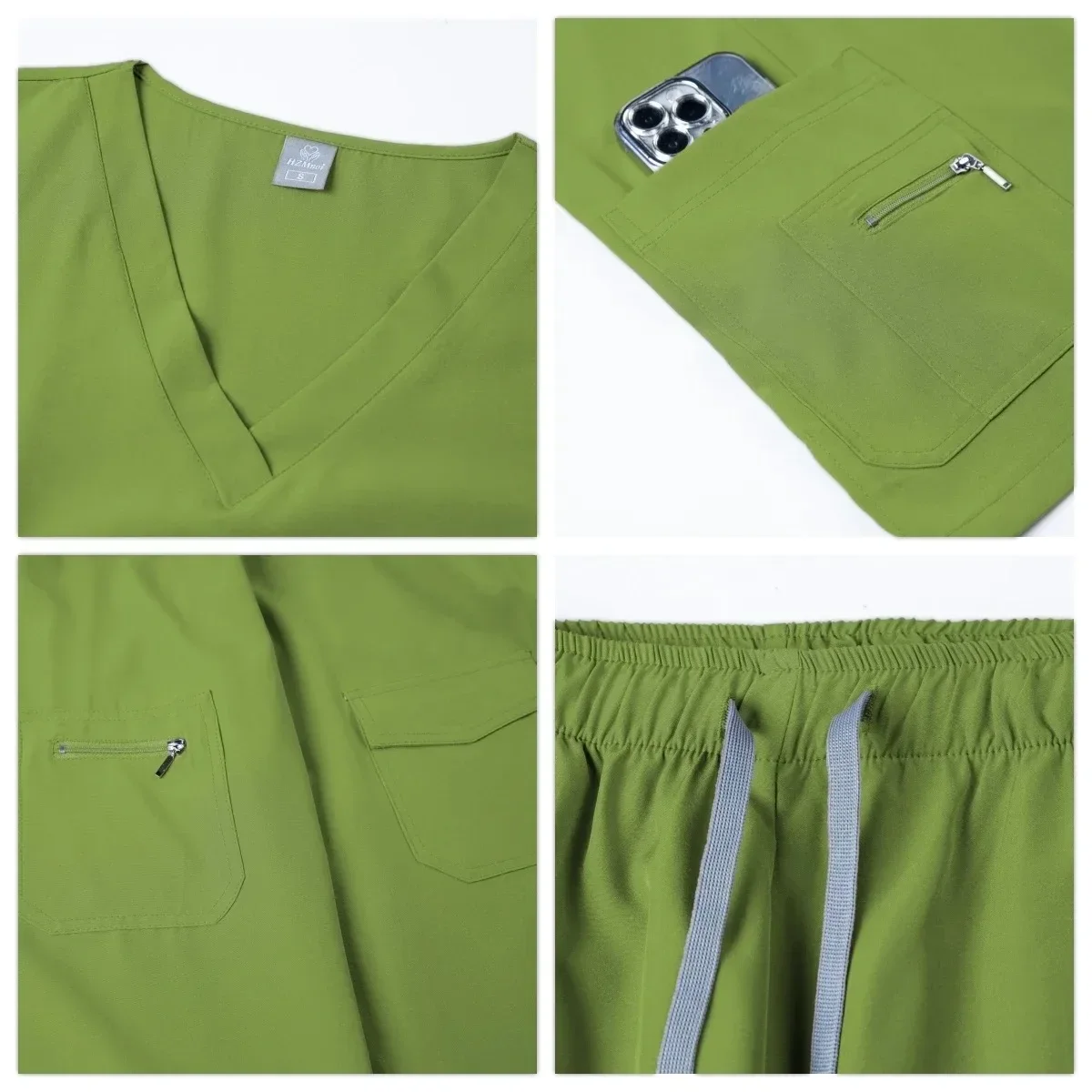 Uniformes cirúrgicos mulher enfermagem enfermeria define superior calça artigos uniforme médico esfrega clínica salão de beleza spa hospital ternos