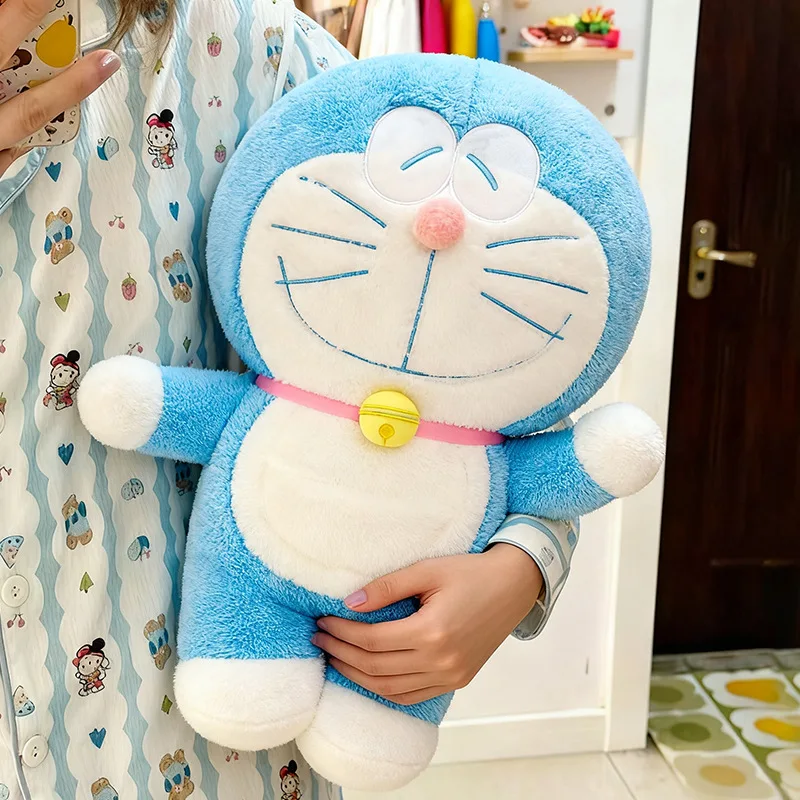 Doraemon Plush Toy Jingle Cat Soft Stuffed Robot Doll for Kids Birthday Gift Cross Border New Cute Cloth Doll Throw Pillow
