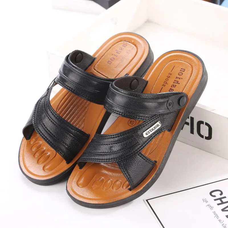 

Мужские летние пляжные тапочки 2024, дышащие, износостойкие, без шнуровки и для купания, нескользящие сандалии на мягкой подошве