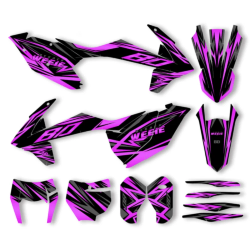 

DSMTECH Graphics Decals Stickers Kit For KTM 125 250 350 450 500 SX SXF XC XCF 2016 2017 2018 EXC EXCF XCW 2017 2018 2019 010