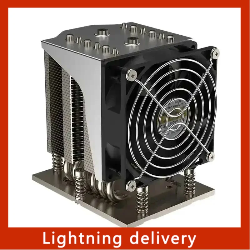 

NEW FOR COOLSERVER AMD SP5 4U-S42 6 Heat Pipes Server CPU Cooler Tower Type Radiator 4PIN PWM 1900-3800RPM Cooling Fan SP5 400W