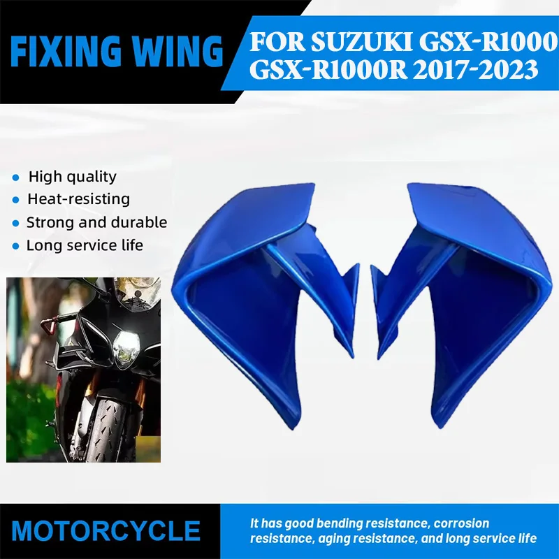 

For SUZUKI GSX-R1000 GSXR1000 GSX-R1000R GSXR1000R 2017-2023 Motorcycle Aerodynamic Wing Fixed Wing Spoiler Fairing Side Winglet