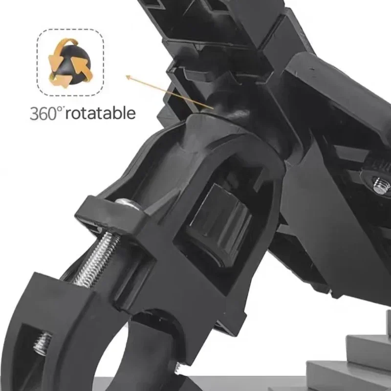 新しいユニバーサルアップグレードされた 8 爪携帯電話ホルダーオートバイスクーター ATV 自転車 E-バイク携帯電話ブラケット