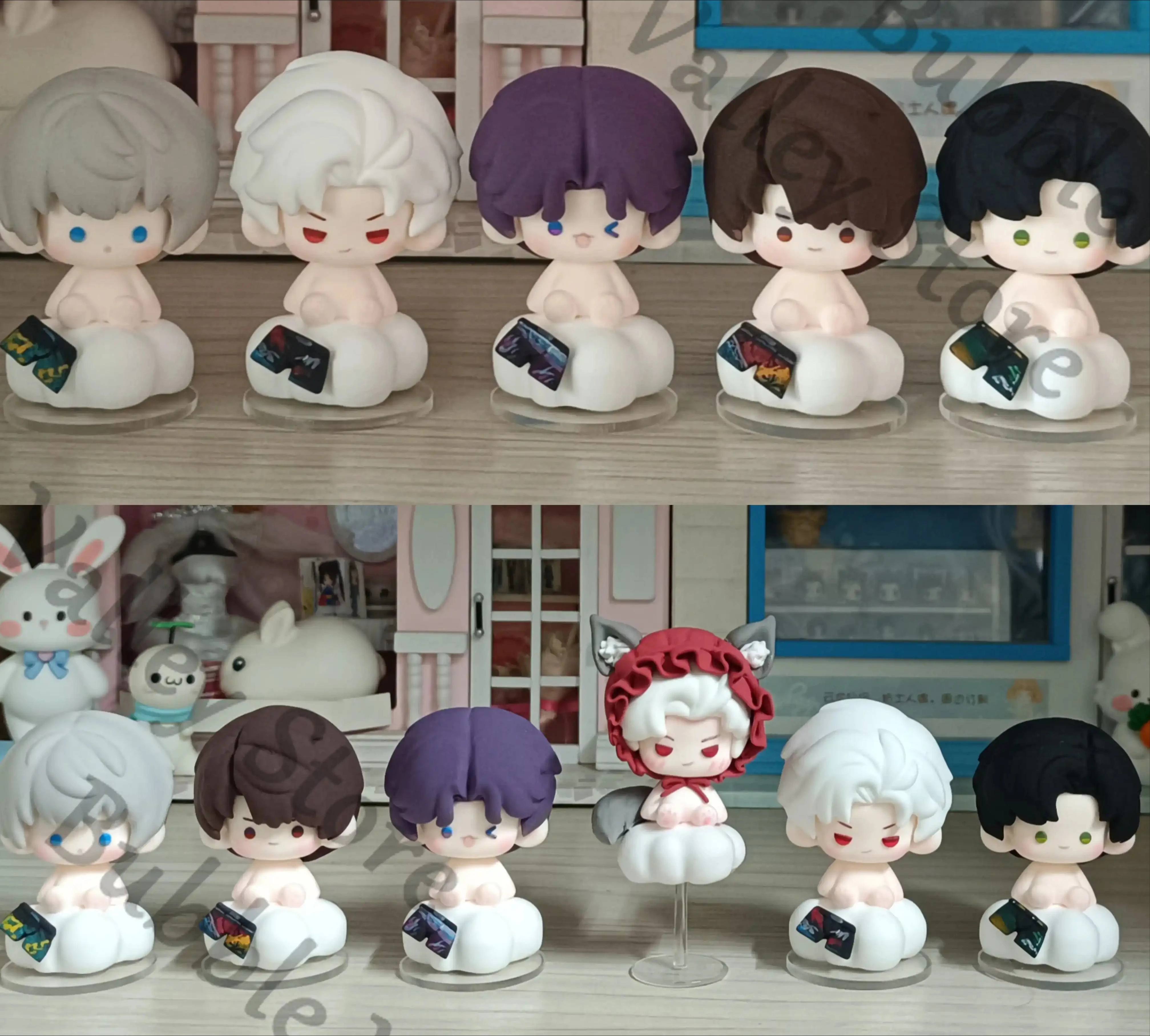 

Anime Love and Deepspace Sylus Rafayel Zayne Xavier Caleb Cosplay Handmade Garage Kits Cartoon Figurine Model Adorn Xmas Gift