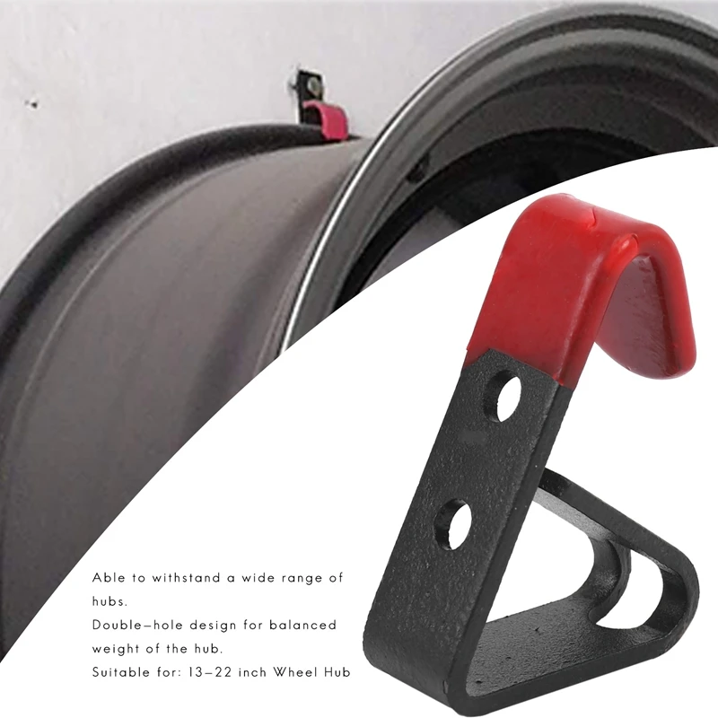 12 Pcs Tire Wheel Rim Hub Hanging Metal Hook Metal Holder Shop Display Stand Rack Wall Mounted Racing Hook