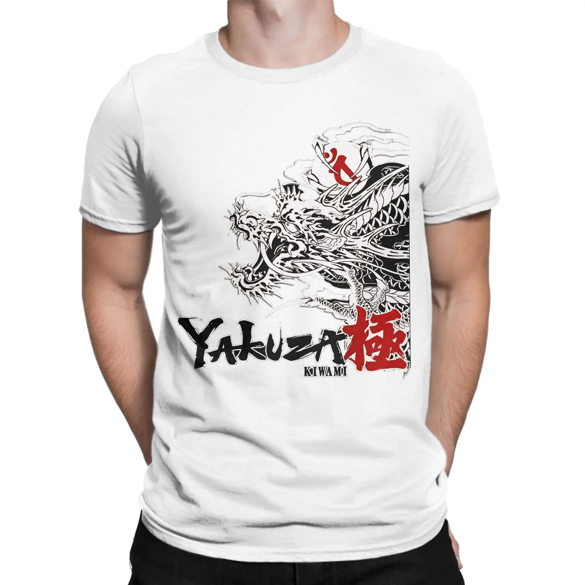 Amazing Yakuza Kiwami Japanese Dragon T-Shirts for Men Women 100% Cotton T Shirt Like a Dragon Game Tee Shirt Printing Tops