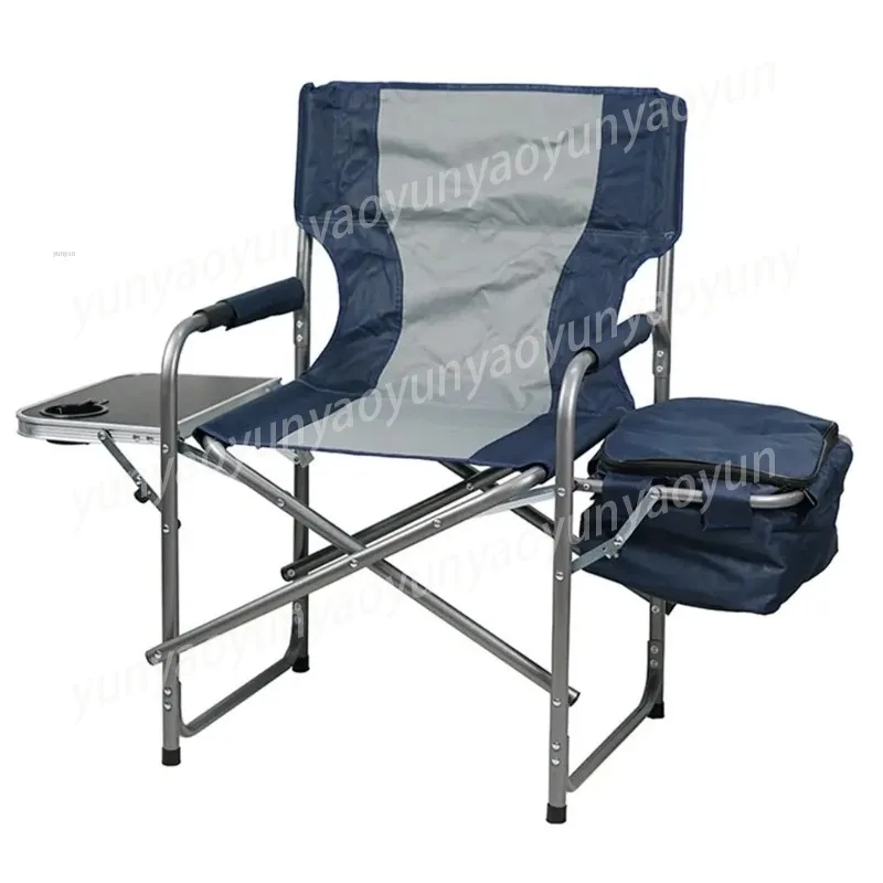 Camping Chair Foldable Portable Garden Patio Fishing Festival Outdoor Hiking Beach Seat with Side Table Storage Coole