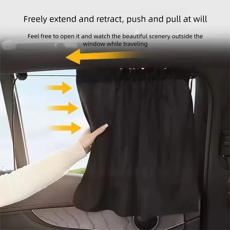 Baby Car Curtain Sunshade Cover Suction Cup Curtain Car Window Cartoon Universal Side Window Sunshade UV Protection for Kids
