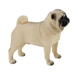 Miniature Chinese Shar Pei PVC Realistic Dog Figurine for Table Decoration