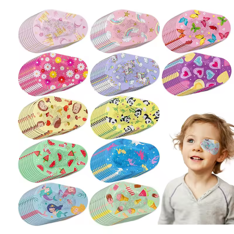5 pcs להגן על הראייה לילדים טיפול ראייה חם חדש amblyopia עין דבקה פלאי העין דבק פלטת עיניים סטרילי רפואי