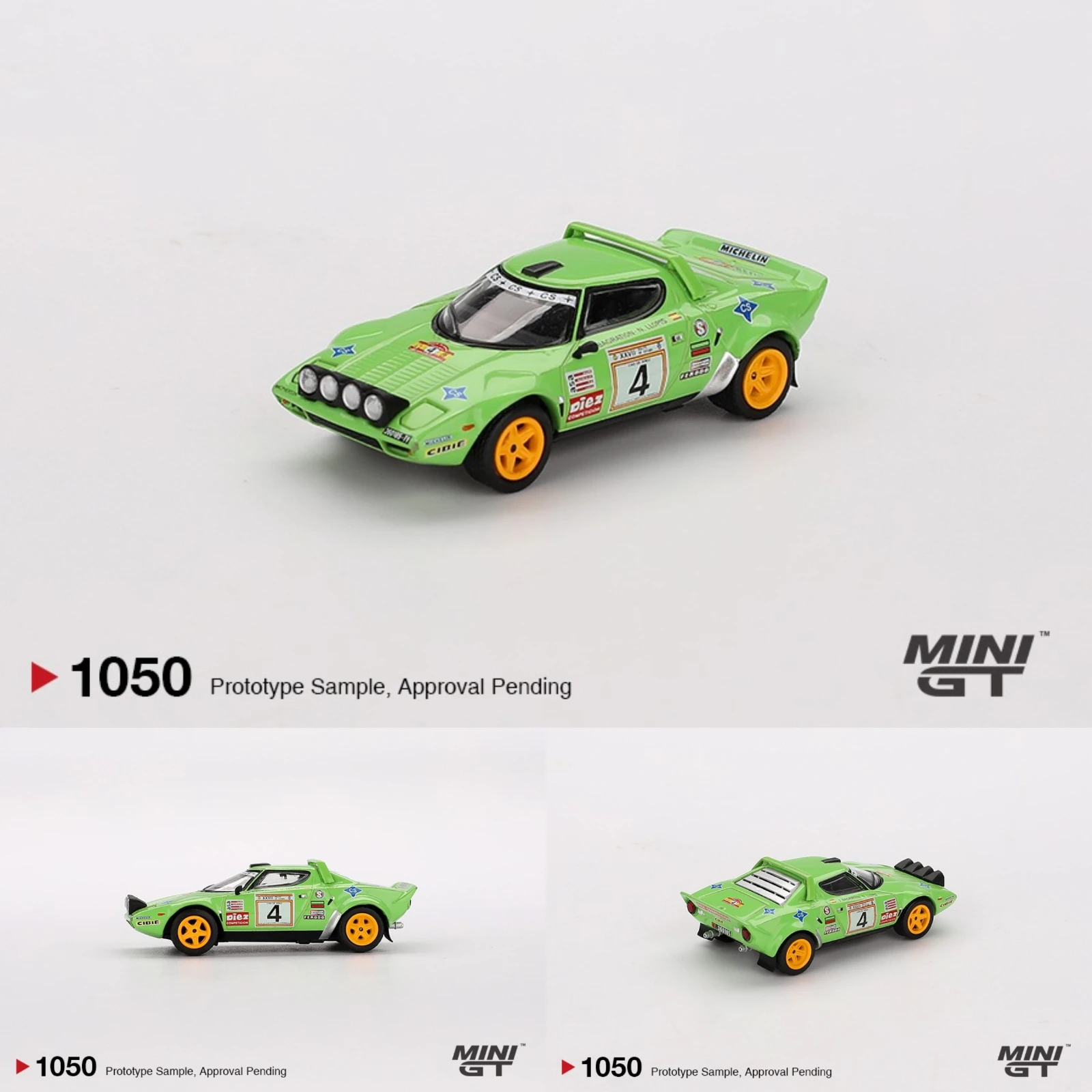 

PreSale MINIGT 1050 1:64 Lancia Stratos HF #4 1979 Spanish Rally Champion Diecast Car Model Collection Toys