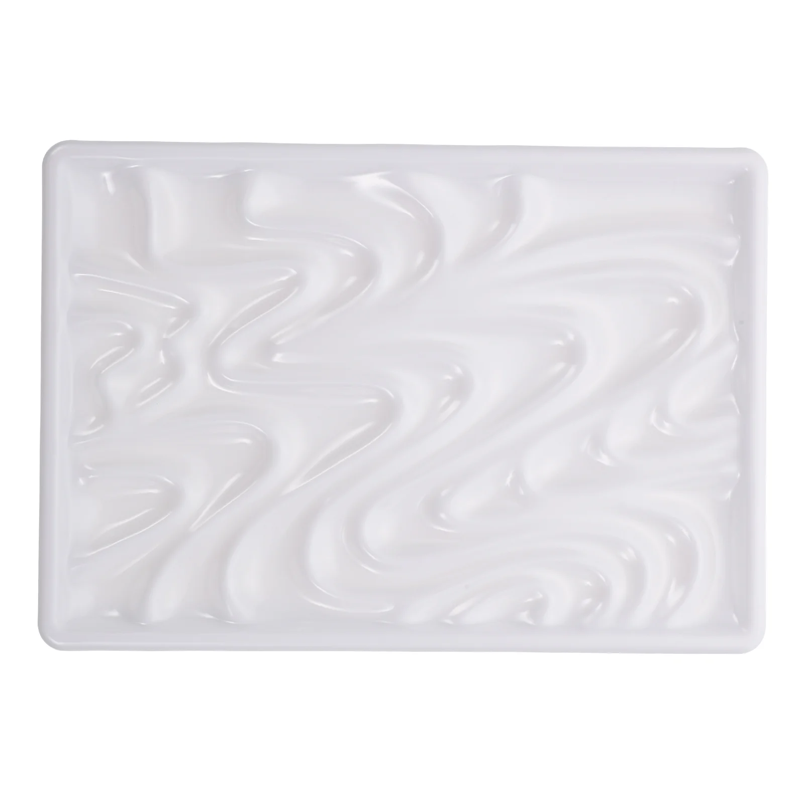 

Wave Palette Pigment Board Multi Holes Pallet Painting Tray Color Imitation Porcelain Plate Child Ceramic