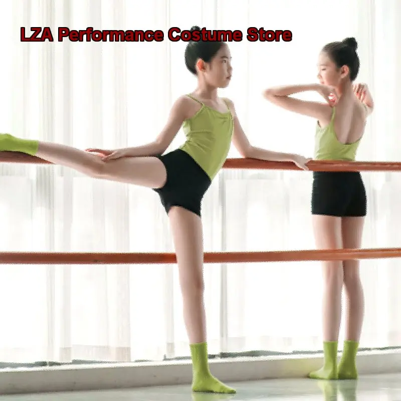 children's-dance-summer-camisole-vest-special-practice-dance-top-for-girls-performing-chinese-dance-kids-gymnastics