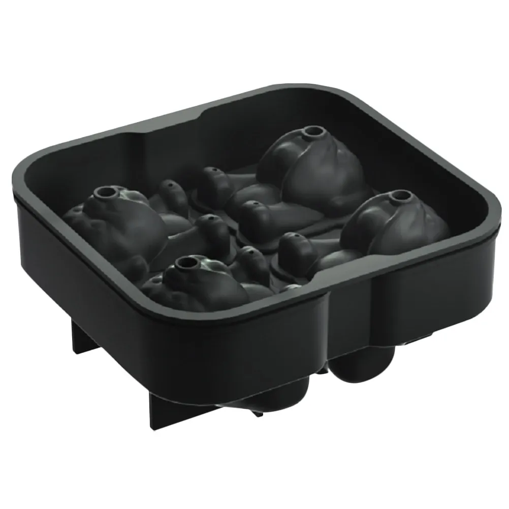 Creative Dog Ice Mold Silicone Non Stick Ice Cube Tray for Refrigerator Oven Dishwasher Use Dog Shape Mold Kitchen Gadget