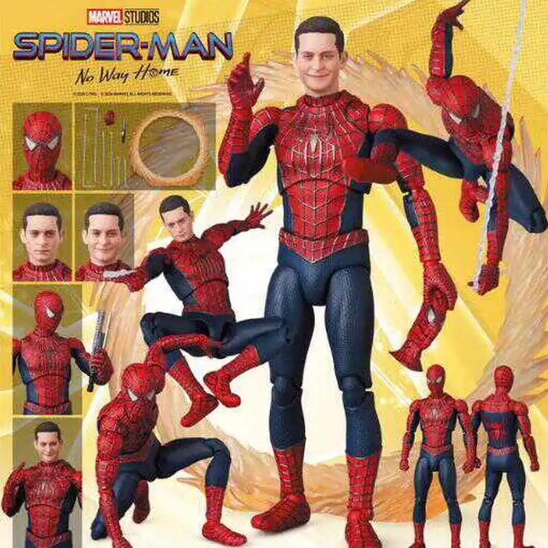 Original Spider Man 3 Action Figure Tobey Maguire Spiderman 3 Anime Shf Figurine Medicom Toy Mafex Pvc Statue Model Gifts