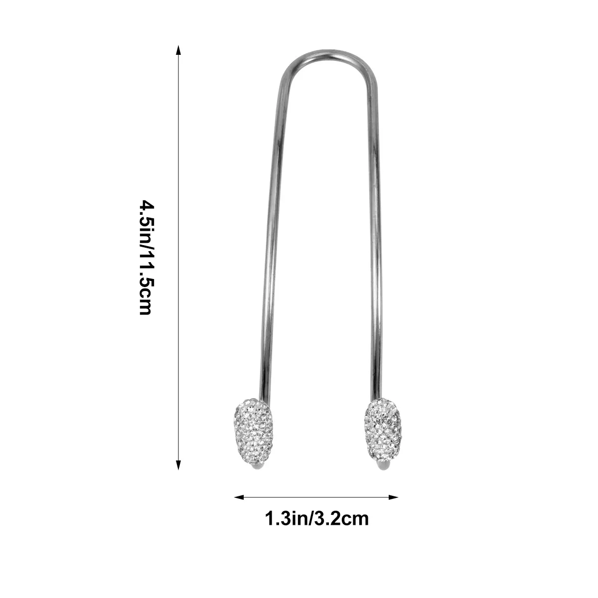 1Pair Premium Stainless Steel Car Seat Hook Diamond Design Headrest Hook 20Kg Heavy Duty Back Seat Organizer Car Interior