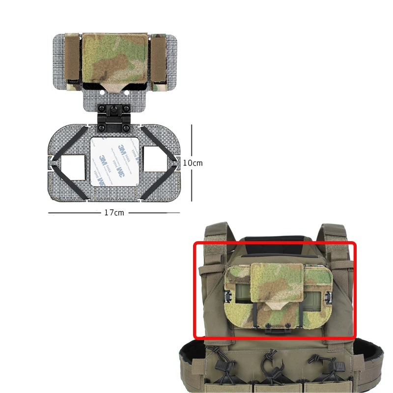 Tactical Hunting Militry Vest Chest Molle Mobile Phone Bracket Pouch THORAX LV119 FCPC