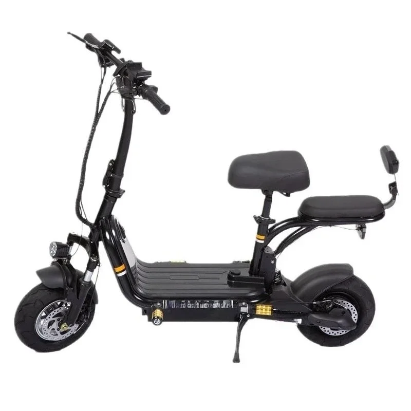 Electric vehicle long battery life two-wheeled electric bicycle double model walking battery car