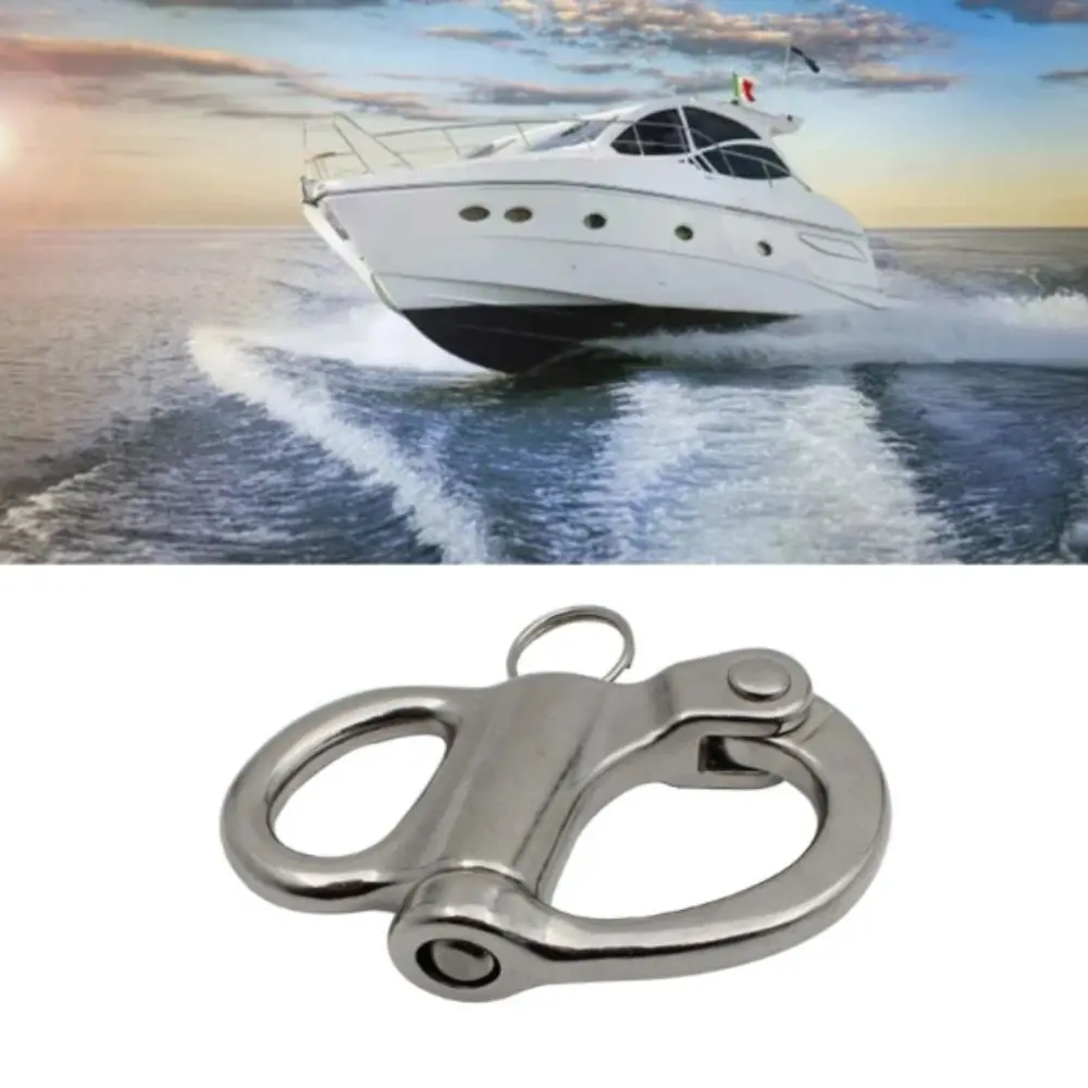 Hook Stainless Steel Snap Shackle Quick Release 35/52/69/96mm Quick Release Shackle Jaw Swivel Fixed Shackle Diving