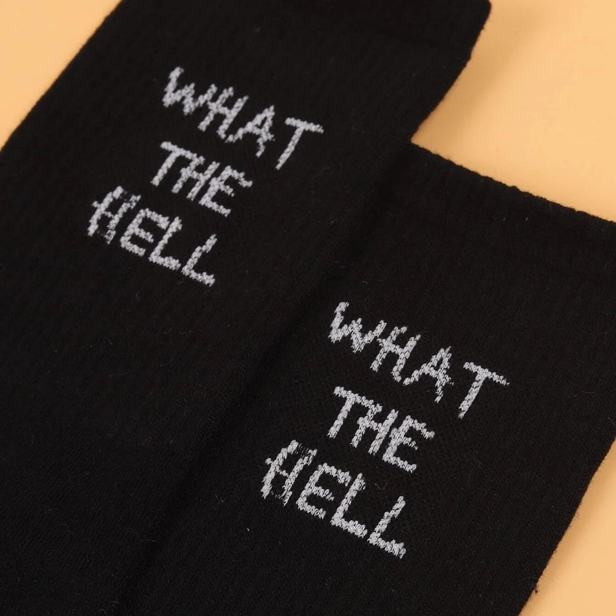 5/10/20 Pairs Men\'s Crew Socks, English Letter Design, Unique, Comfortable, Breathable, Moisture-Wicking