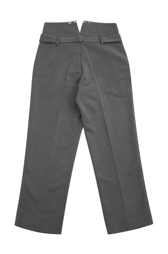 Pantalones de gabardina gris piedra M1915, pantalón alemán, Primera Guerra Mundial, GU1B-010