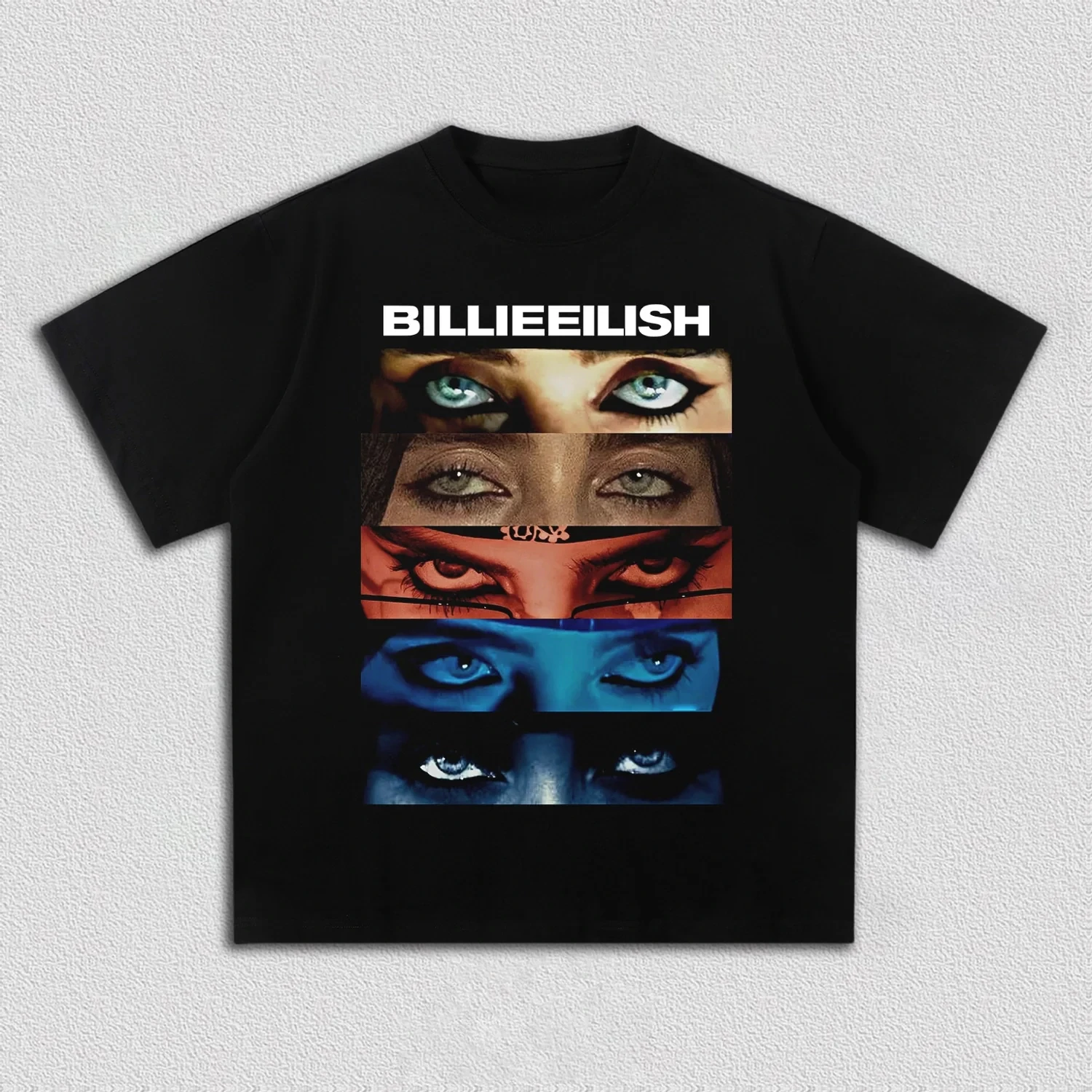 Billie Eilish 21st Century Style Pattern 100% Cotton - Suitable for Both Men and Women - 2026 New Street Short Sleeve