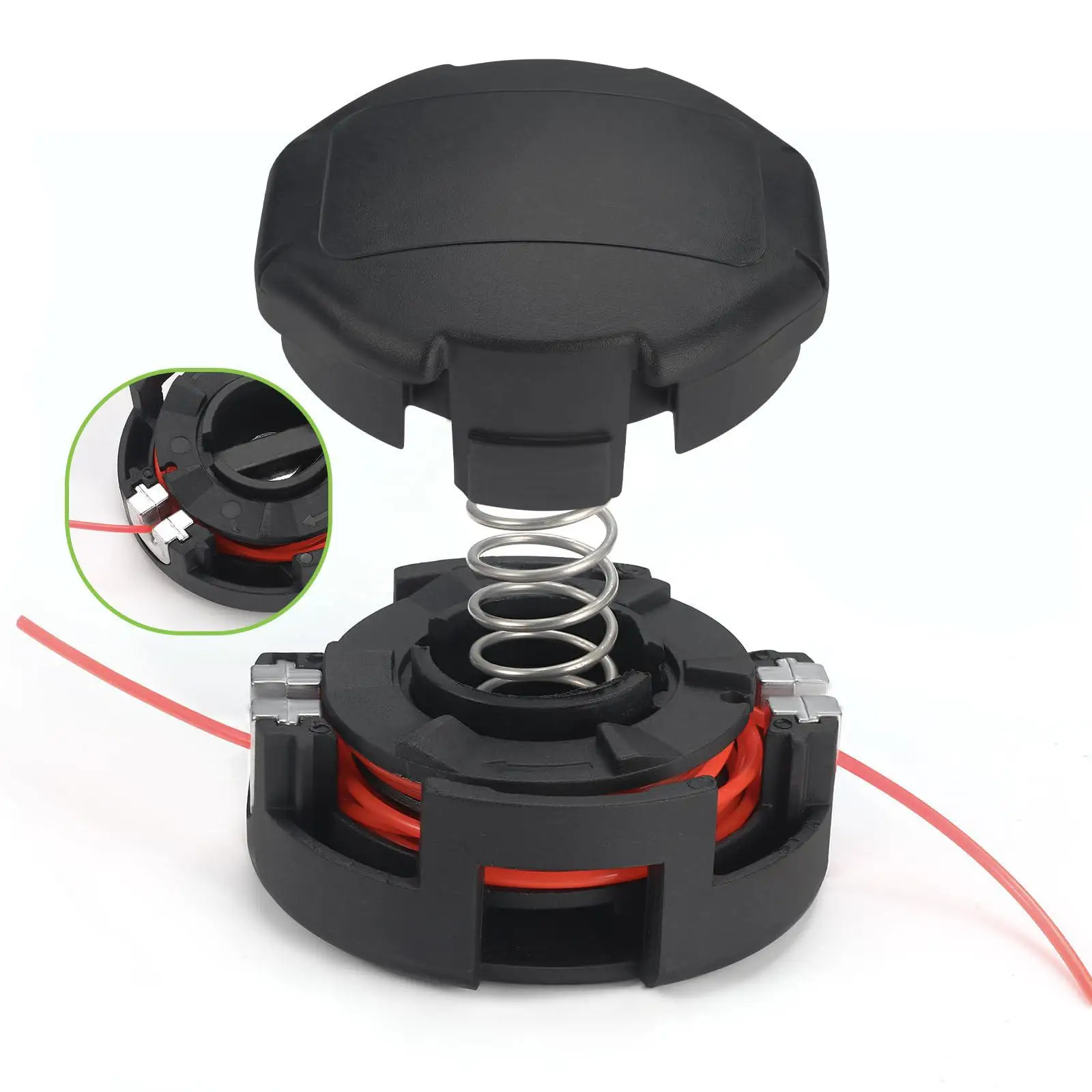 Manual Grass Trimmer Head 99944200902 Replacement Sturdy ABS for SRM250 SRM265 for Garden Trimmer on Wheels