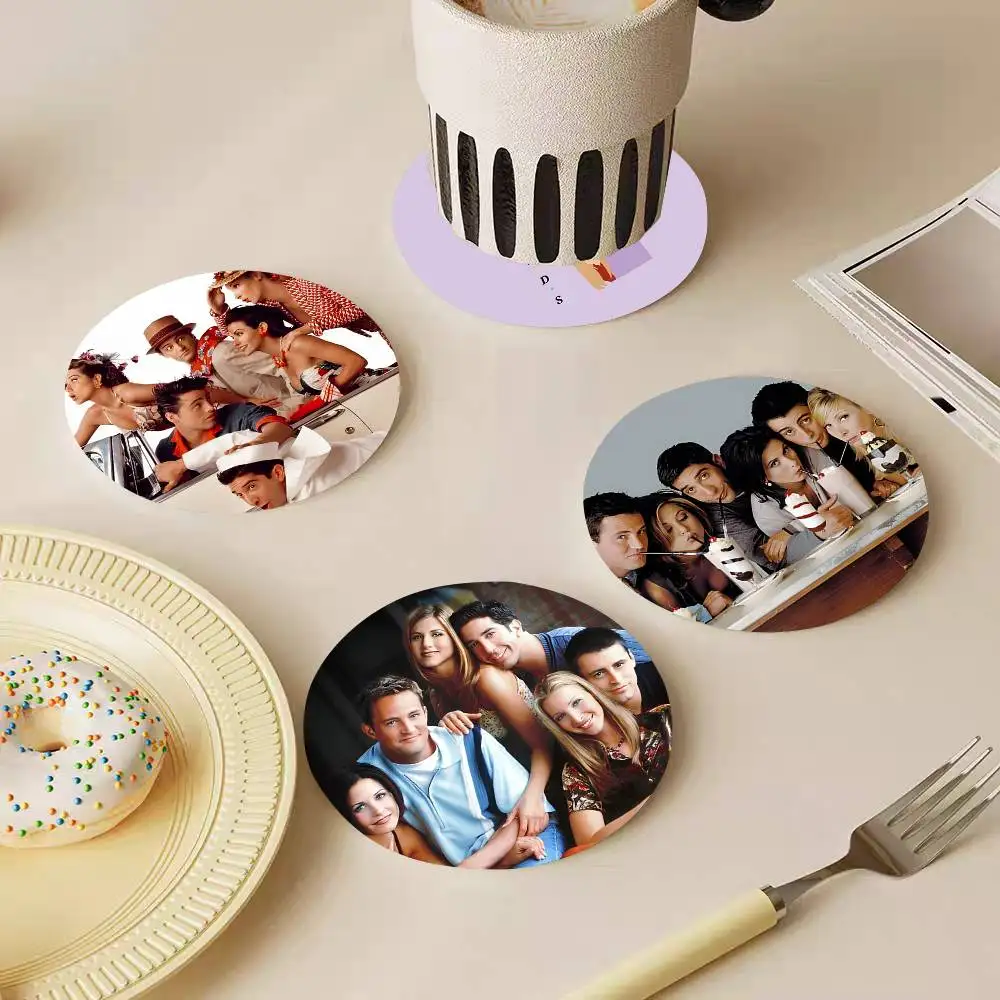 Friends Tv Show Retro Wooden Coasters Heat-resistant And Non-slip Suitable For Restaurants And Cafes And Make Great Holiday