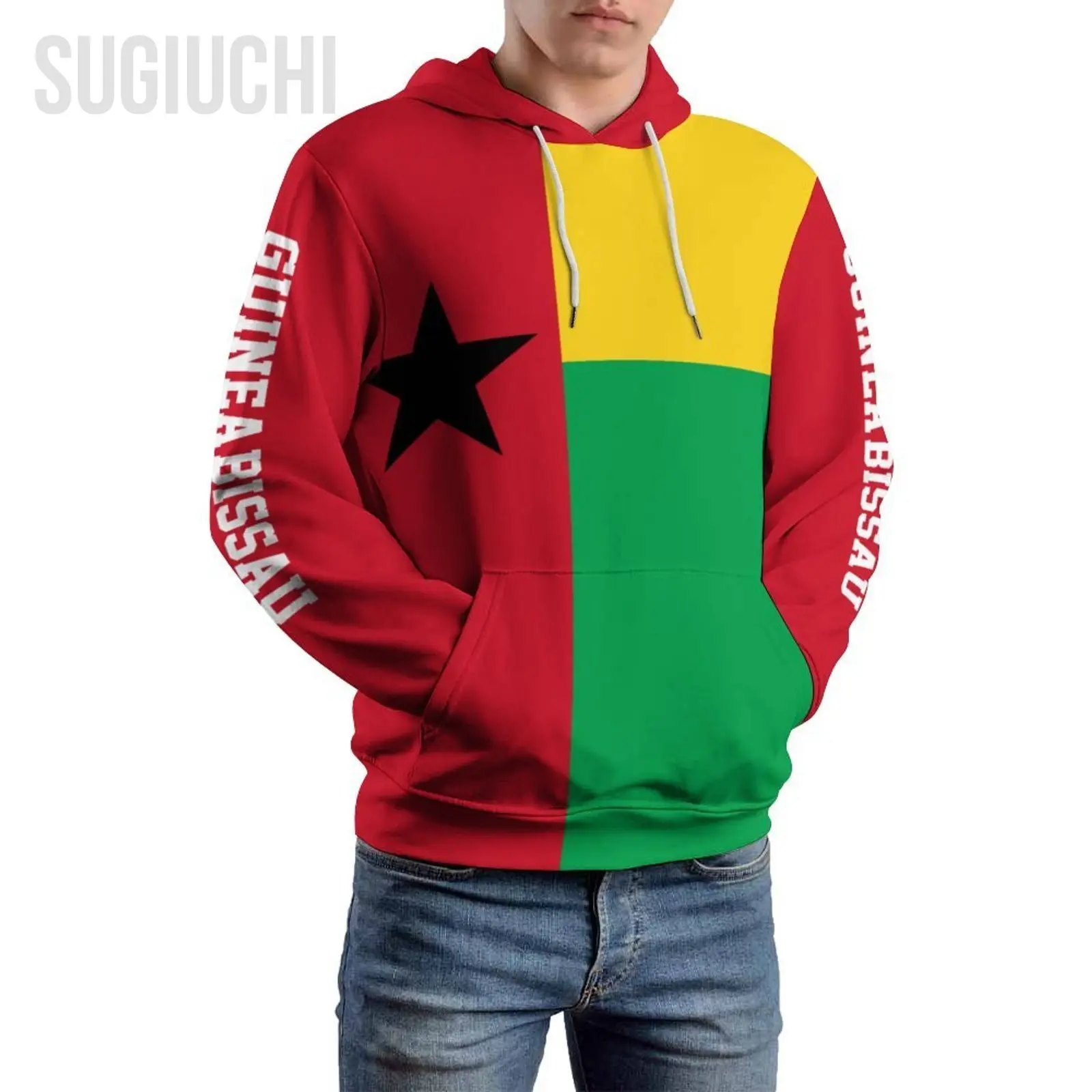 

Unisex 3D Hoodie Guinea-Bissau Flag Men Women Polyester Harajuku Sweatshirt Pullover Hoodies Casual Cool