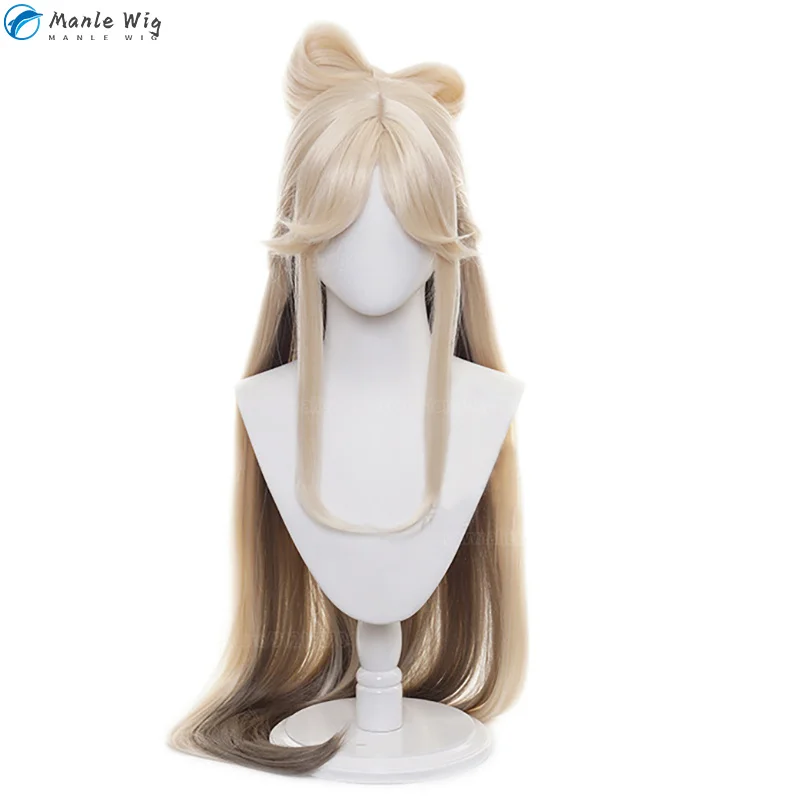 120cm Ning guang Cosplay Perücke Frauen Ning guang Perücke hitze beständige Kunst haar Party Cosplay Anime Perücken Perücke Kappe