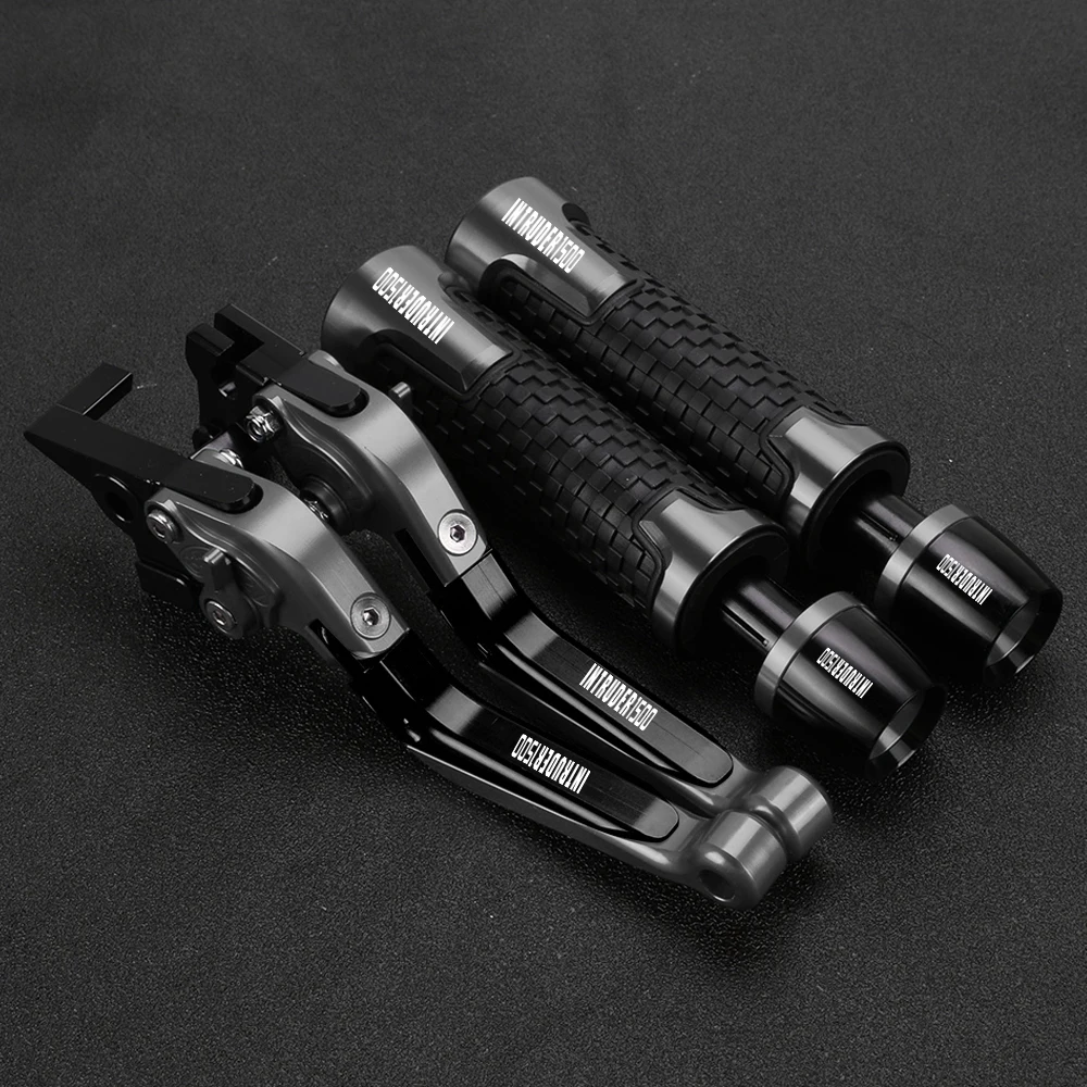 

For SUZUKI INTRUDER1500 INTRUDER 1500 1998-2004 2003 2002 2001 Motorcycle Adjustable Brake Clutch Lever Handle bar Grips Ends