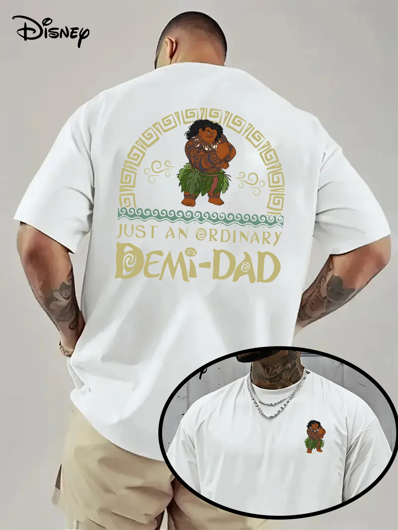 ديزني الكرتون ماوي الوجهين تي شيرت مطبوع 2026 الرجال والنساء صيف جديد Harajuku حجم كبير العصرية فضفاض رداء علوي غير رسمي