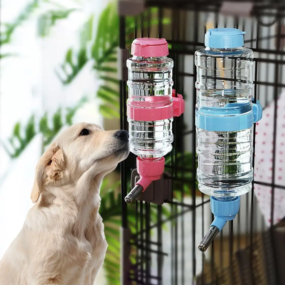 Pet Cage Automatic Water Drinker 1300ml 473ml Dog Cat Drinking Fountain Small Pets Hanging Drinking Bottle Dispenser Pet Supplie