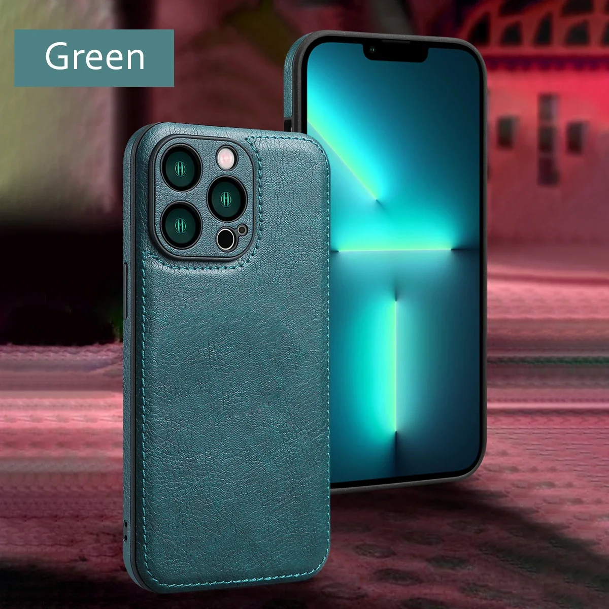 Ultradünne Lederhülle für iPhone 17 18 Pro Max 16 16e 15 14 13 12 11 XR 18Pro mit Objektivschutz iPhone17 Handyhülle Coque – Detail 12